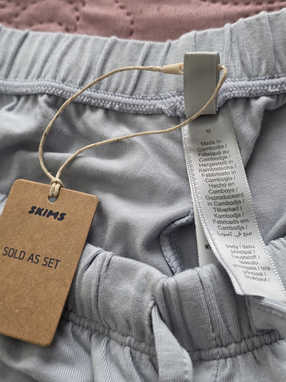 Skims Light Gray Loungewear Bottoms